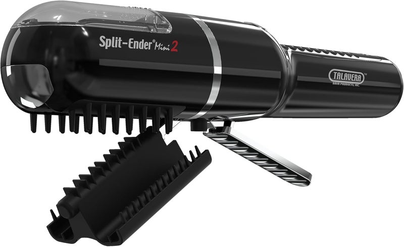 Split ender Mini 2 – Original Cordless Split End Hair Trimmer for Dry, Damaged, Brittle, Curly, Frizzy, or Straight Hair – Rechargeable Hair Clipper, Home Styling Tool for Split Ends (Black) - Image 2